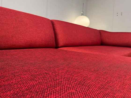 Image 1 of NEW Upholstered Leolux Faya Lobi Corner Sofa Red