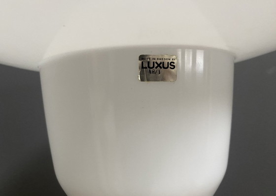 Image 1 of Uno & Östen Kristiansson Teak tablellamp for Luxus Denmark 1970s