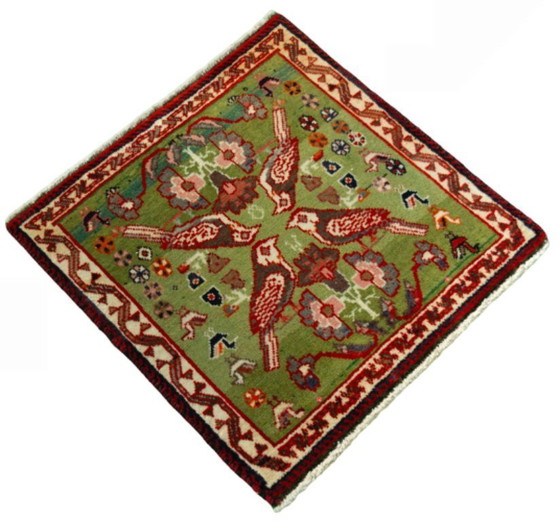 Image 1 of Tappeto nomade Shiraz annodato a mano - 60 x 60 cm