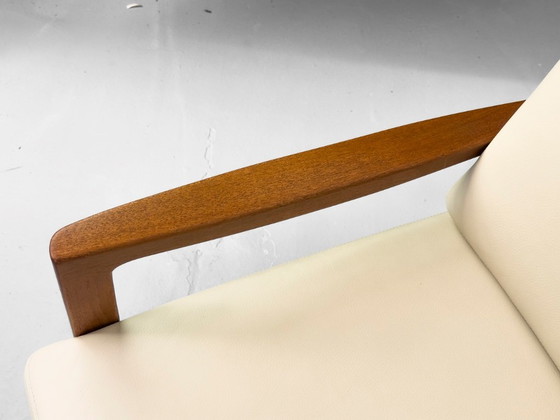 Canapé Senator 3 places en cuir et teck, par Ole Wanscher pour Cado, 1977 – Canapés 3 places, Leather (photo 9 of 26)