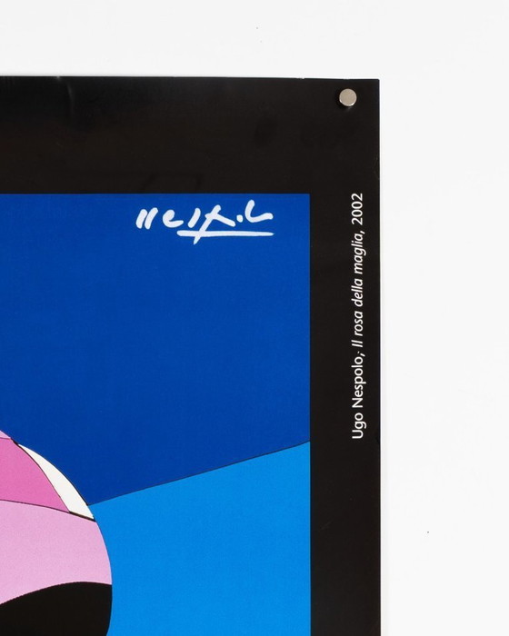 Image 1 of 86e Giro d'Italia – 2002 – Originele vintage wielerposter van Ugo Nespolo – Italiaanse popart – 97x68 cm