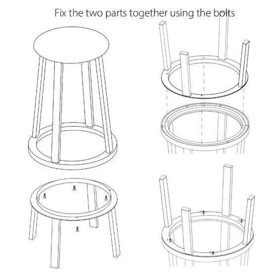 Hay Revolver Bar Stool Low. Red. Bar stool. New in box. – Barstools, Metal (photo 5 of 5)