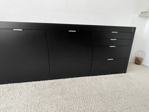 Pastoe L series sideboard ZGAN black/silver 268 cm wide
