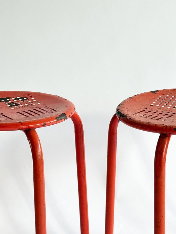 Image 1 of Vintage industriële kruk – Frankrijk, jaren 1950-1970