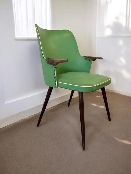 silla rockabilly verde vintage