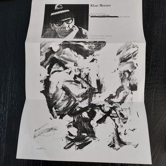 Image 1 of Huile sur toile « Paysage », Klaas Meester, 1200 cm de hauteur x 1000 cm de largeur