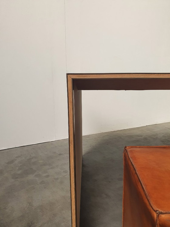 Image 1 of Oak Brass Vintage Design XL table custom made