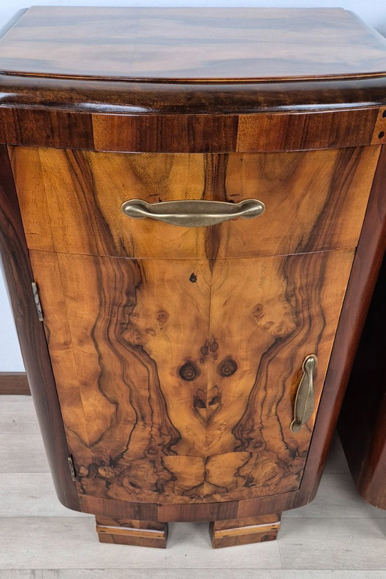 Image 1 of Mesitas de noche Art Déco Emiliani de 1928