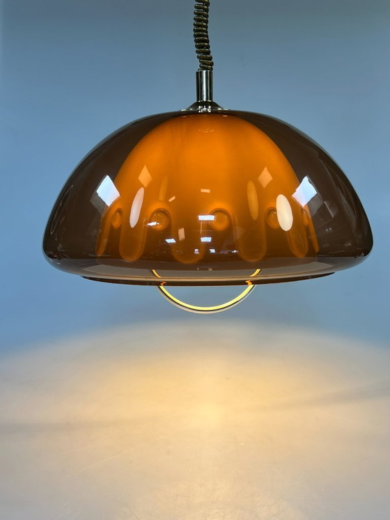Image 1 of Lampe à suspension vintage italienne, Meblo Italie, 1970