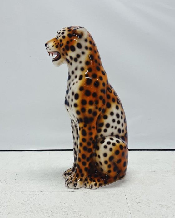 Image 1 of Leopard Sculpture Ceramic