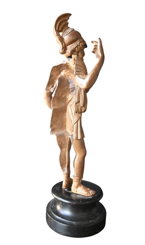 Image 1 of Grand Tour – Bronzeskulptur, die den Mars darstellt, Italien, 19. Jahrhundert