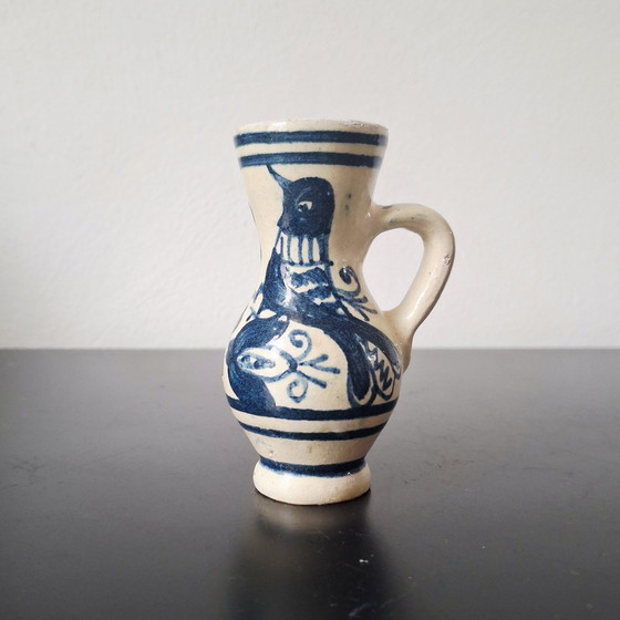 Image 1 of Ambachtelijk Korond Aardewerk Set (2 stuks) | Transsylvanische Volkskunst | Handgeschilderd