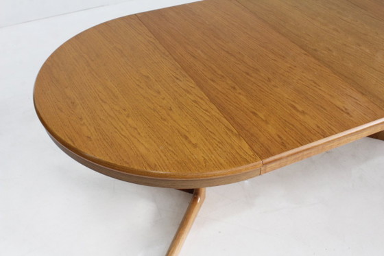 Image 1 of Vintage Danish round extendable dining table