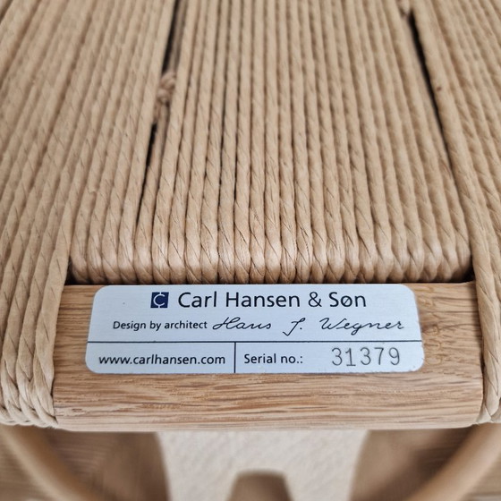 Image 1 of Hans J. Wegner CH24 Wishbone Chairs van Carl Hansen & Søn, Denemarken, set van 5