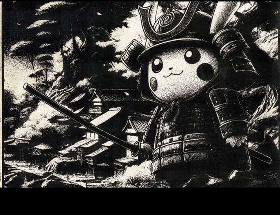 Exclusive Pokémon Art: Storm over Fuji – Paintings & Drawings, Other (photo 6 of 8)