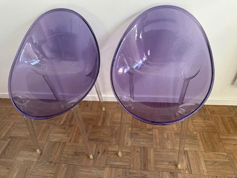 6x Kartell chairs Mister Impossible