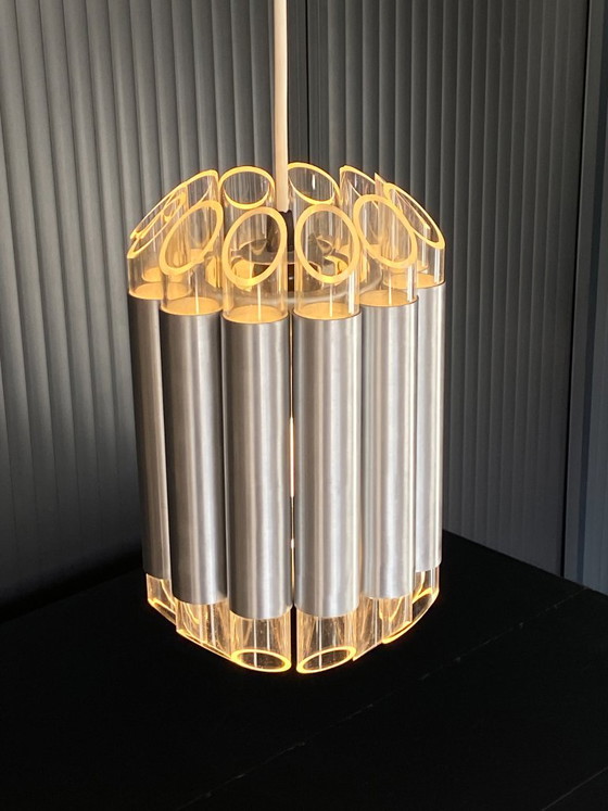 Raak Septiem B-1205 Lampada a Sospensione da Soffitto in Alluminio Plexi Vintage 1960 – Lampade a sospensione (photo 3 of 20)