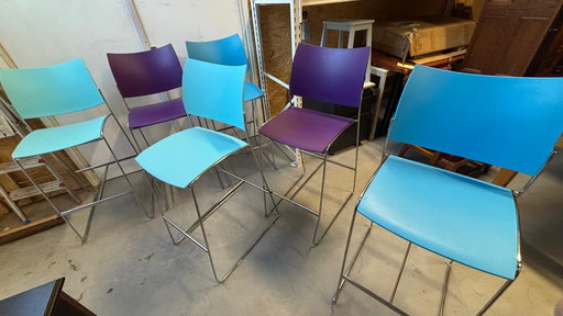 6 moderne Casala curvy stool barkrukken krukken kantoor