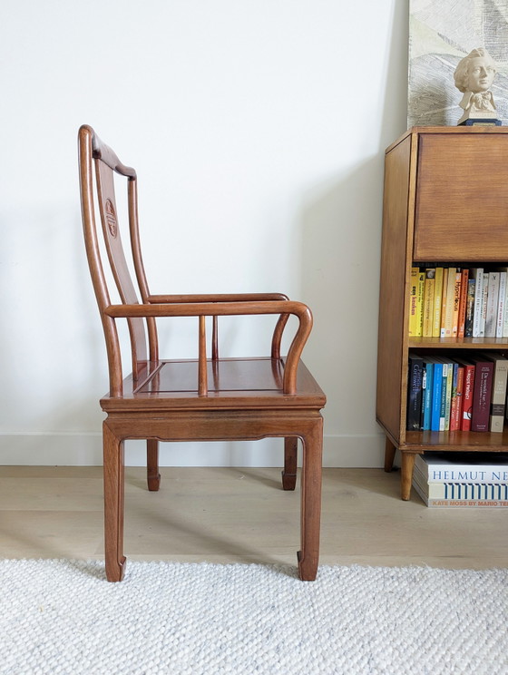 2x Chinesische Ming Orientalische Massivholzstühle Palisander – Sessel, Wood (photo 4 of 8)