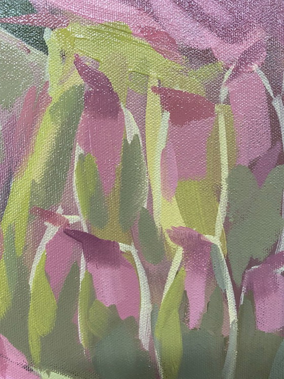 Image 1 of Cardi nella luce estiva, olio su tela, 100x70 cm, Sandra Kolondam