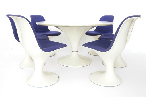 Orbit Series 6 chairs + table SET | Herman Miller | Farner & Grunder 1960 1970