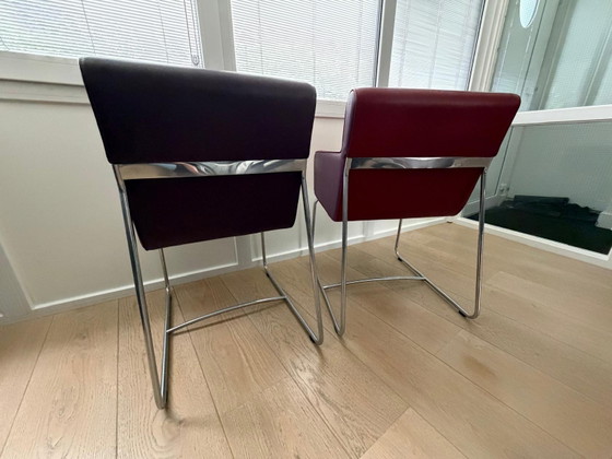 Image 1 of 4x Leolux dining chairs