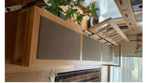 Image 1 of Minimalist oak design armchair – 325 cm – handmade – Japandi style