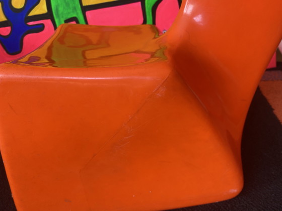Image 1 of Chaise enfant Colani Zocker, orange, design années 70
