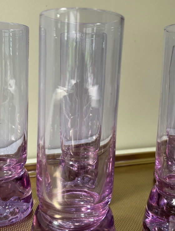 Image 1 of 5x Alexandrite glazen, verkleuren bij licht.