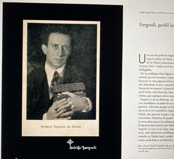 Coppa di fiori di Adolf Fargnoli 1924 – Marcó Quart Gerona, Vasi, Ceramica (photo 5 of 9)