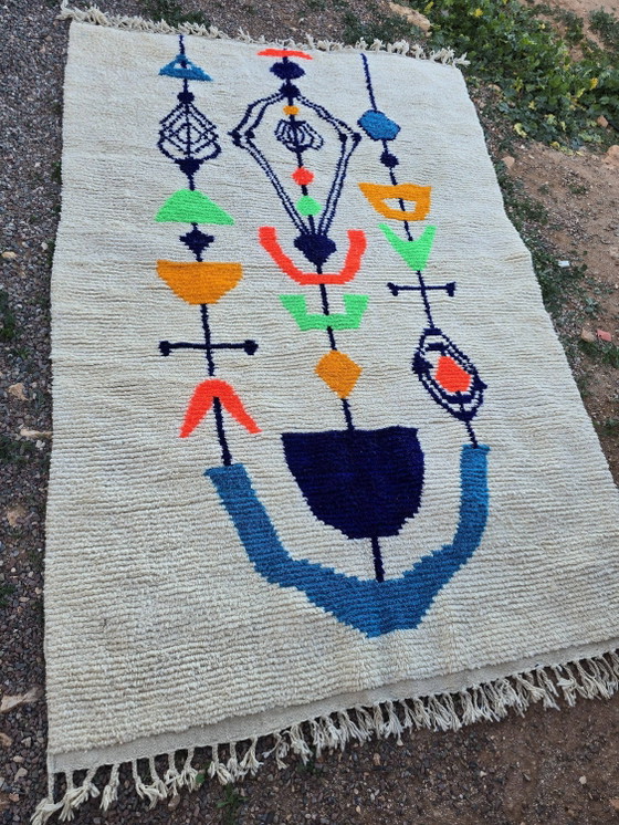 Tapis berbère naturel fait main 3x2 m – Wool (photo 6 of 10)