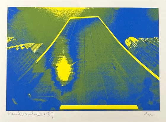 Image 1 of Screenprint Henk Van Der Vet - New York