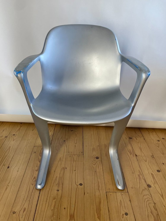 Image 1 of 7x Ernst Moeckl Kangaroo Z Chairs voor Horn Germany 1968