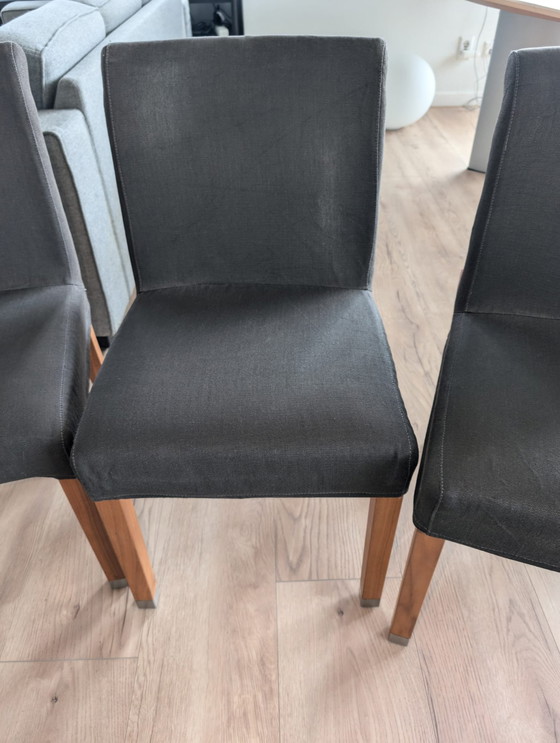 Image 1 of 4x Flexform Pausa Dining Chairs