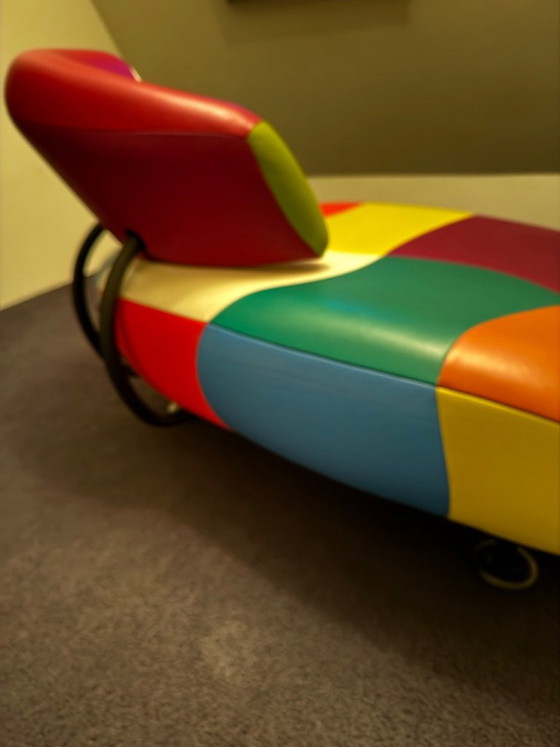 Leolux Kikko Chaise Longue – Leather, Metal (photo 3 of 5)