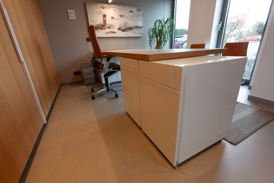 Image 1 of Designer desk, double workstation with integrated storage