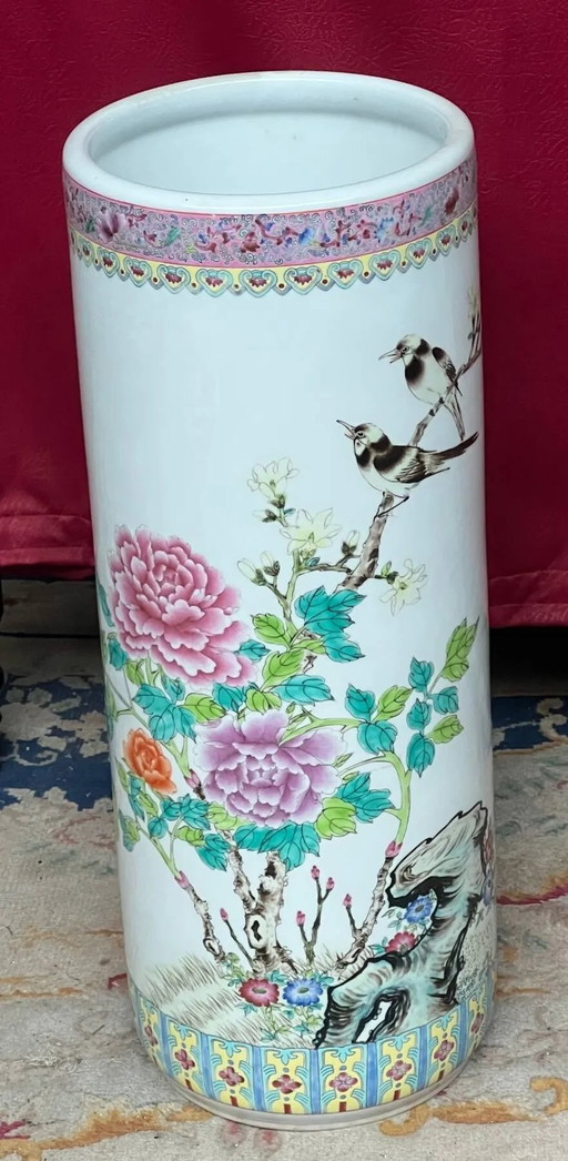 Hand-painted vase. – vazen, Porcelain (photo 2 of 6)