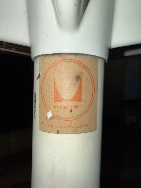 Image 1 of Vintage Herman Miller “Pedestal Extension Table” – Fehlbaum Production (1950s – Rare Chrome Base Edition)