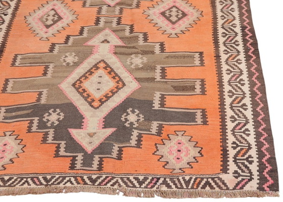 Kelim Modern Caucus Kilim - Art Arménien Vintage – Tapis, Wool (photo 5 of 5)