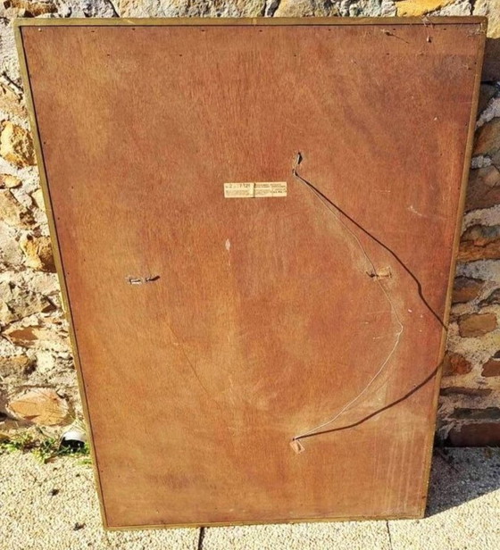 Image 1 of DeKnudt vergulde afgeschuinde spiegel België 20e eeuw