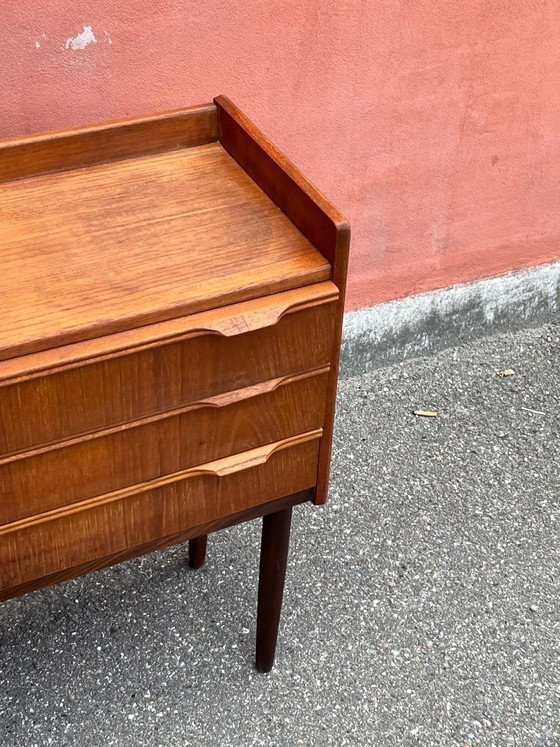 Image 1 of Cassettiera/comodino vintage danese in teak, anni '60