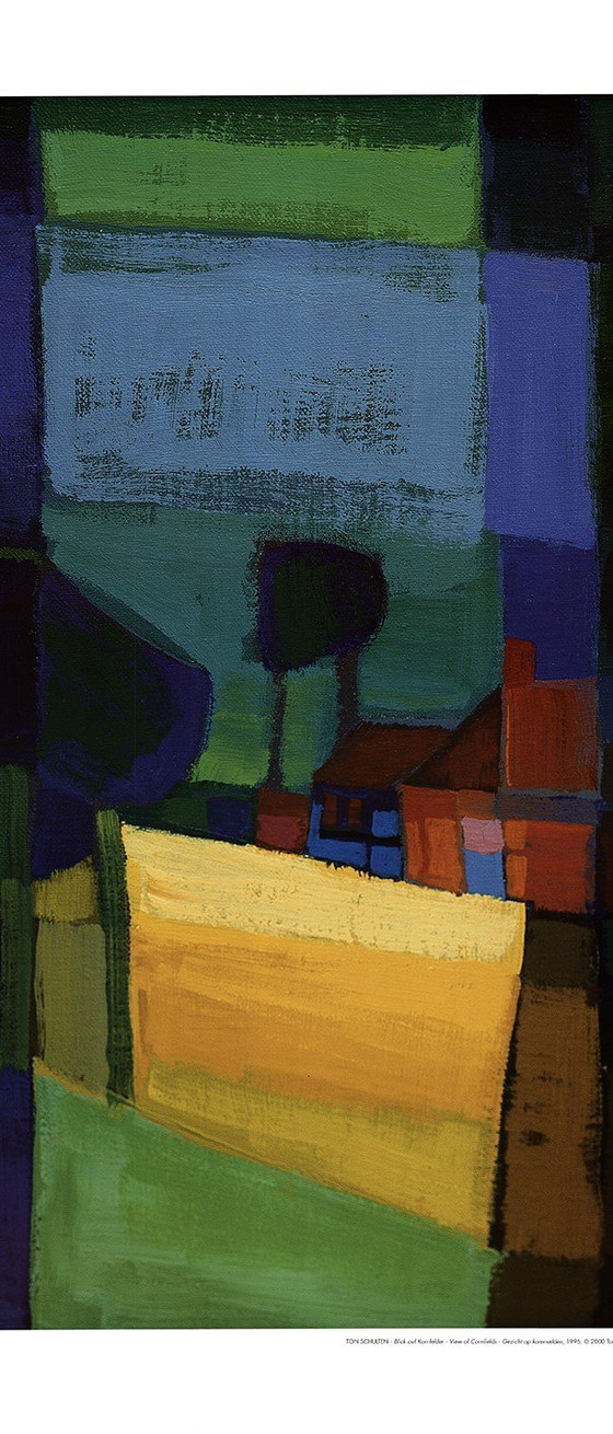 Image 1 of Schulten, Ton - Vista de campos de maíz - Litografía offset a color