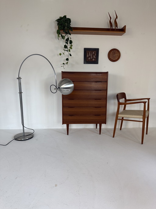 Vintage adjustable 'Eyeball' arc lamp '70