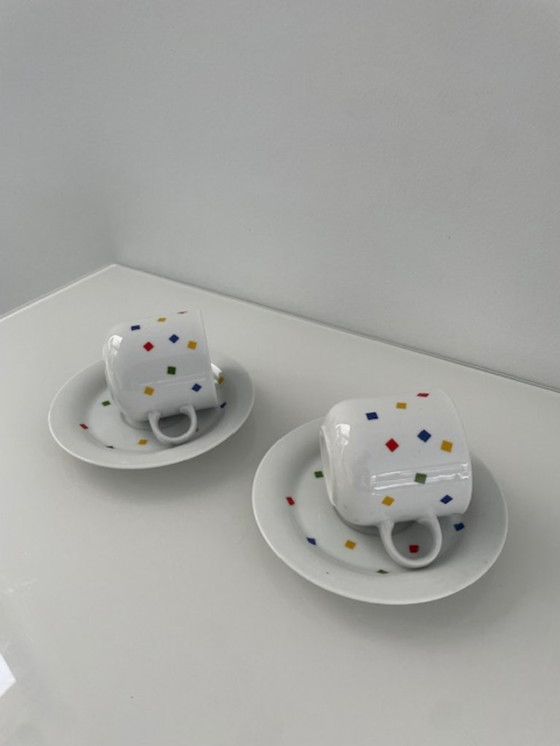 Image 1 of Vintage Eversberg cup and saucer set postmodern style