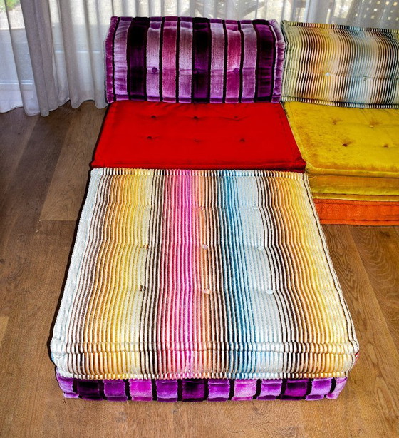 Image 1 of Sofá Roche Bobois Mah Jong composición de alta costura de 11 piezas