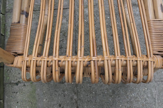 Image 1 of Vintage Rattan Armchair