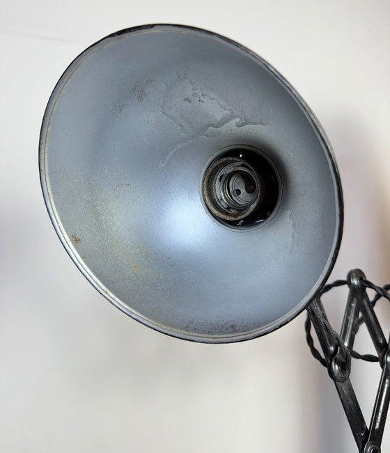 Image 1 of Lampada da parete a forbice Bauhaus industriale nera di Kaiser Idell, anni '30