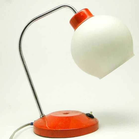 Bureaulamp in mid-century modern stijl uit Lidokov, Tsjechoslowakije, jaren 70. – Bureaulampen, Glass, Metal (photo 10 of 12)