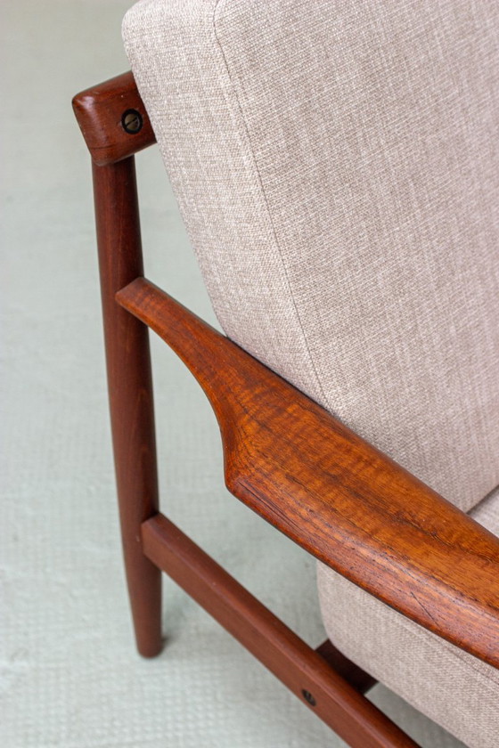 Image 1 of 2 poltrone vintage in teak, poltrona danese di metà secolo, anni '60