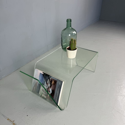 Table d'appoint minimaliste en plexiglas Support de conférence annexe